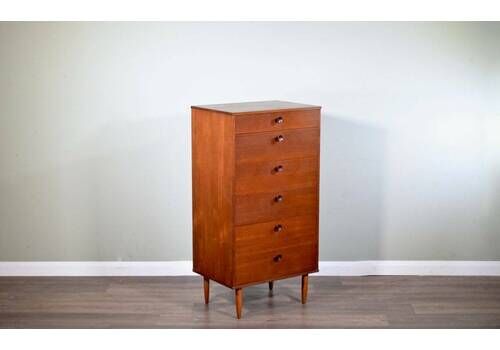 Midcentury Avalon Chest Of Drawers / Tallboy In Teak. Delivery. Vintage / Modern / Danish Style.