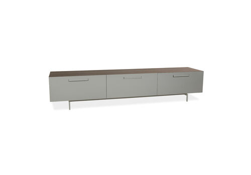 Ligne Roset Wooden Sideboard Grey Brown Lowboard