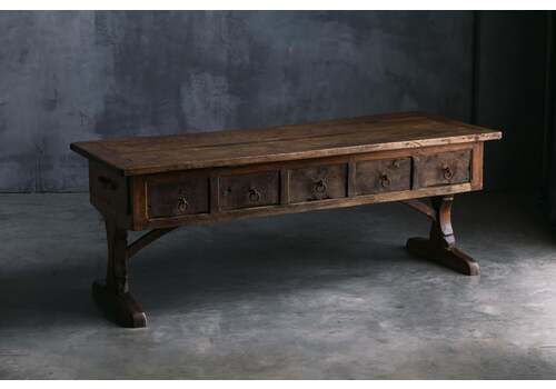 Rustic Folk Art Console Table, France, 18th Century