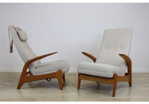 Two Gimson And Slater Rock N Rest Chairs For Re Upholstery