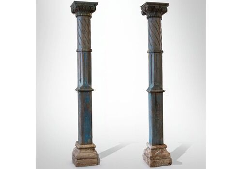 Indian Teak Wood Pillar Dt3, Oriental