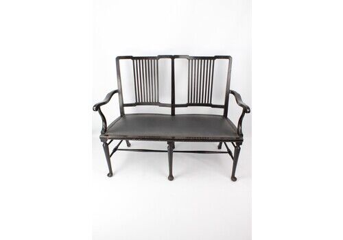 Victorian Arts & Crafts Ebonised Salon Sofa