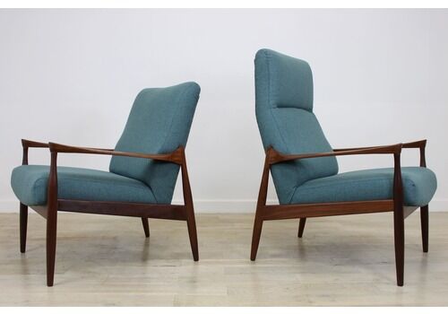 Ib Kofod Larsen Teak Armchairs By G Plan Danish Range