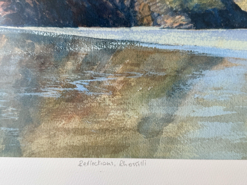 Reflections Rhossili Limited Edition Giclee Print Signed R N Banning photo furniture