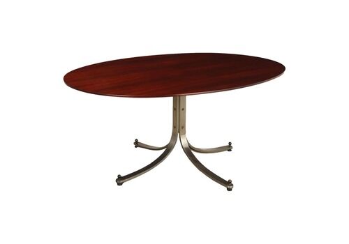 Vintage 1960s Arflex Table Design Sergio Mazza Stainless Steel