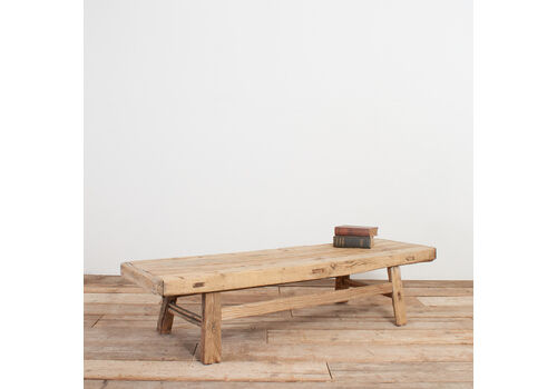 Antique Rustic Elm Coffee Table – At