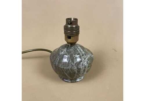 Cornish Serpentine Stone Table Lamp Small Light Green Vintage Mid Century Heavy Pac Tested June 2025