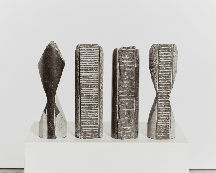 Set Of 4 Totemic Sculptures By Jorg Van Daele photo furniture