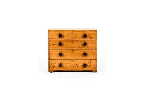 Victorian Honey Pine Chest Of Drawers