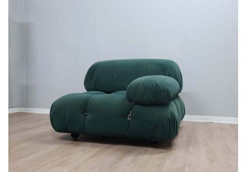 Original Camaleonda Green Fabric Armchair Mario Bellini C&B 1960s