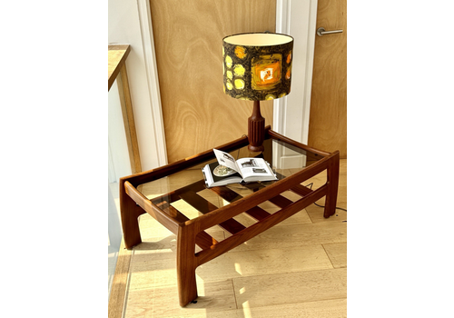 1970’s G Plan Katrina Solid Teak And Smoked Glass Coffee Table