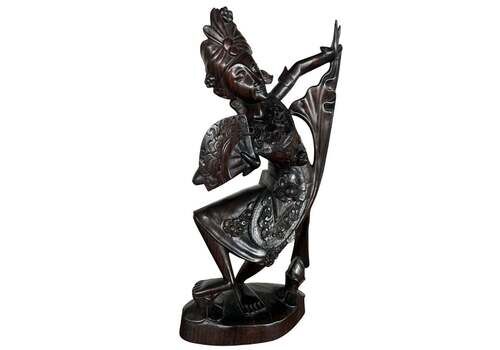 Vintage 1930s Rosewood Carved Indonesian Bali Sculpture