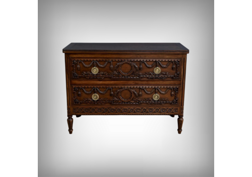 Walnut Chest Of Drawers, Louis XVI Style – Mid 20th Century