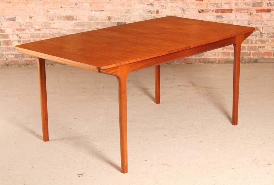 Mid Century Extending Teak Dining Table By McIntosh, Circa 1960s photo for sale