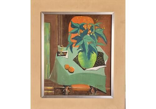 French Still Life Tablescape From 1960 By F Descamps