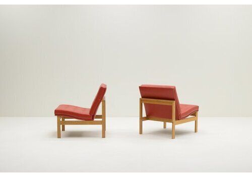 Set Of Moduline Chairs By Ole Gjerløv Knudsen And Torben Lind For Cado, Denmark, 1960s