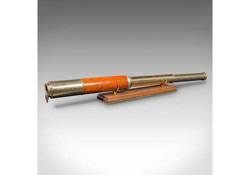 Antique 2 Draw Telescope, English, Maritime, Day Or Night, Richardson, Regency
