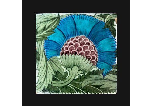 William De Morgan Tile, 1800s, Antique