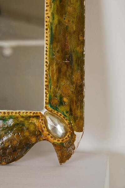Art Nouveau Style Gem Mirror photo for sale