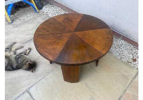 Antique Art Deco Round Table, Side Table, Coffee Table