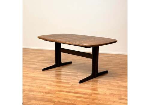 Oval Dining Table In Oak By Skovby Møblefabrik, Ca. 1980s, Denmark
