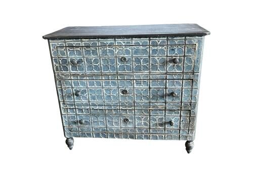 19th Century Painted Italian Walnut Chest Of Drawers