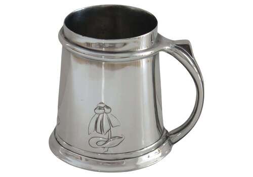 Pewter Tankard Designed By Archibald Knox For Liberty Tudric No. 053, Circa 1902