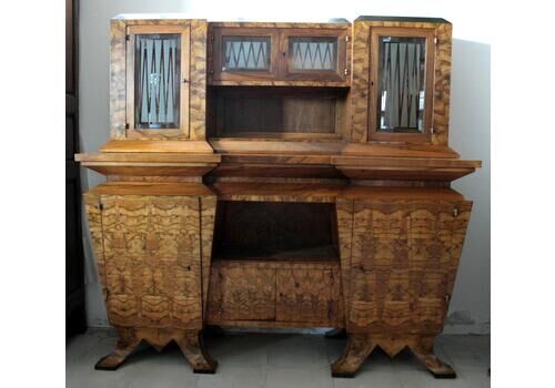 Art Deco Two Body Sideboard, Italy, Rome, Made For Minister Bottai In 1933