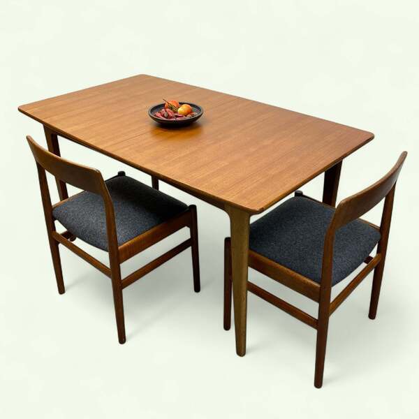 Danish Dining Table Extending Midcentury photo for sale