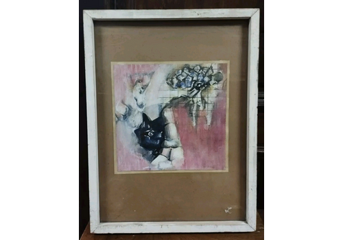 Mixed Technique On Paper Signed Dated 1969 Cesare Lucchini (Bellinzona 1941)