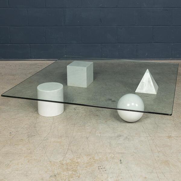 20thc 'Metafora' Coffee Table By Lella & Massimo Vignelli For Casigliani C.1980 photo for sale