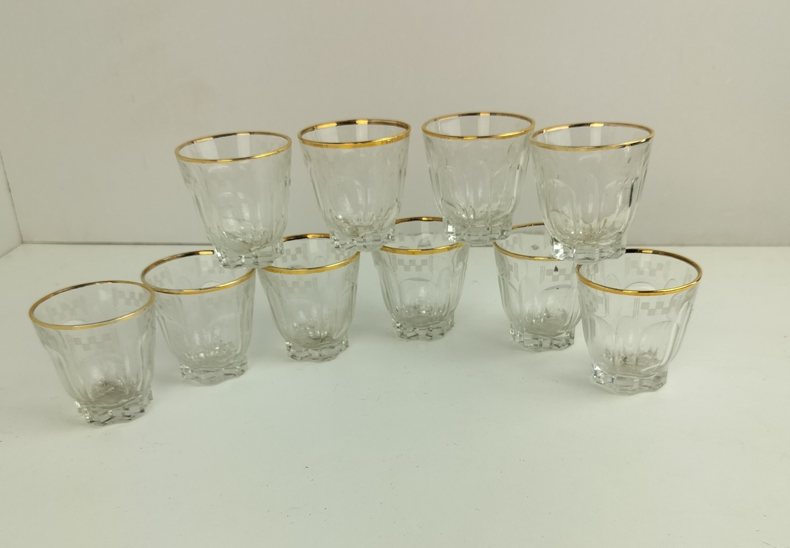 thumbnail image 2 of R And R Imports Gann Ohio 2 Ounce Square Base Liquor Shot Glass Retro... 2 of 10
