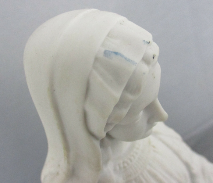French Antique 1900 Bisque Statue Virgin Mary Our Lady Madonna Open ...