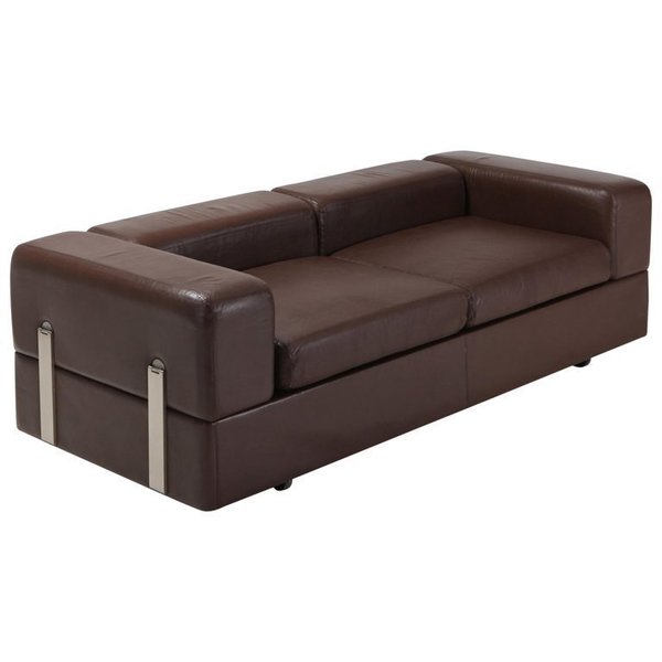 Daybed Sofa 711 By O Agnoli For Cinova In Brown Leather