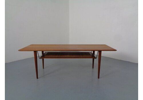 Model Fd 516 Coffee Table In Teak By Peter Hvidt & Orla Mølgaard Nielsen For France & Son, 1950s