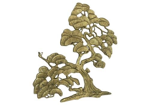 Vintage Modernist Brass Wall Object Decoration Sculpture Bonsai, Germany, 1960s