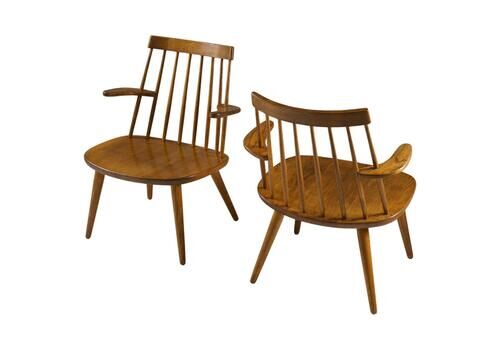 Scandinavian Midcentury Armchairs Model "Sibbo" By Yngve Ekström