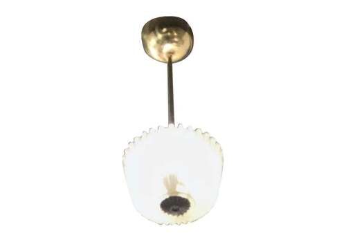 Seguso Ceilling Light/Chandelier Brass Glass 1930 Italy