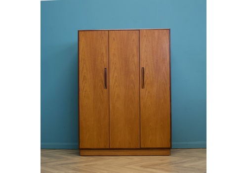 Mid Century Teak Fresco Triple Wardrobe From G Plan, 1960s #1488