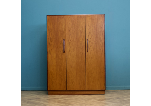Mid Century Teak Fresco Triple Door Wardrobe From G Plan 2 Of 2, 1960s #1489