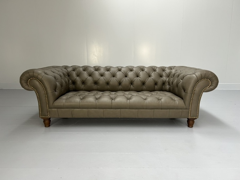 George Smith “Early Victorian Chesterfield ” Sofa – In Grey Brown ...
