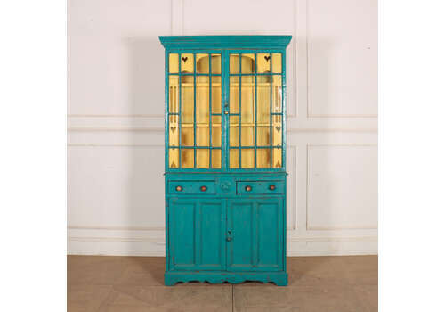 Irish Glazed Cabinet, 1800s, Antique
