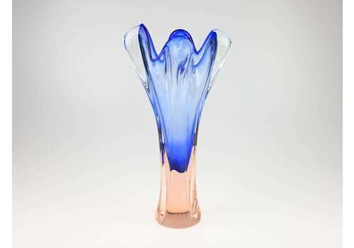 Josef Hospodka Chribska Glass Vase, Hospodka Vase, Czech Glass, Czech Vase, Vintage Vase, Art Glass, Hand Made Glass, Mid Century Vase