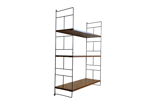 60s 70s Teak Shelf Wall Shelf Whb Germany String Shelf Danish Design