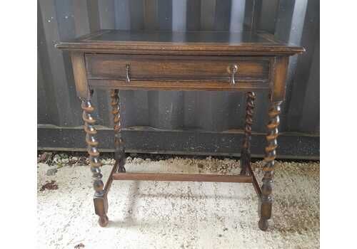 Oak Barley Twist Hall Table.