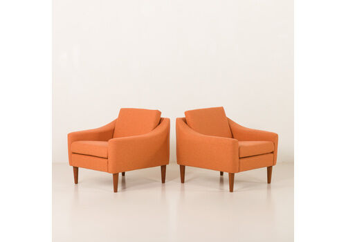 Dux Mid Century Lounge Chairs Attr. To Folke Ohlsson, Sweden 1960s