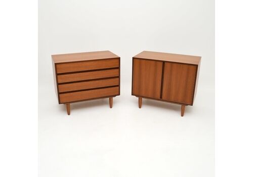Pair Of Danish Vintage Teak Cabinets / Sideboard By Poul Cadovius