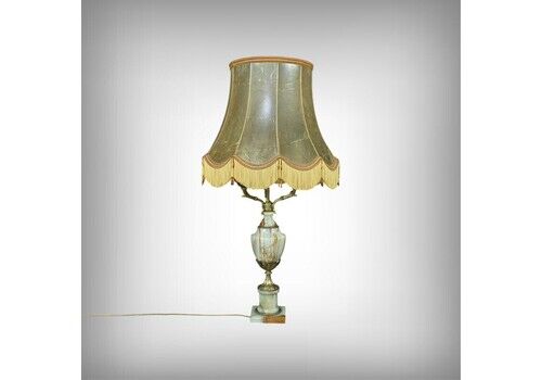 Important Onyx And Bronze Lamp, Louis XVI Style – 20th Century