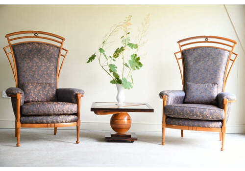 Pair Italian Carpenelli Armchairs