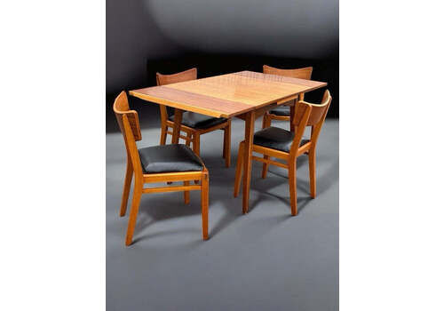 G Plan Mid Century Extending Dining Table & 4 G Plan Dining Chairs